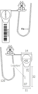 Lacre EFN-R Detalhes Lacre EFN-R Detalhes