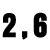 2,6 cm