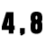 4,8 cm